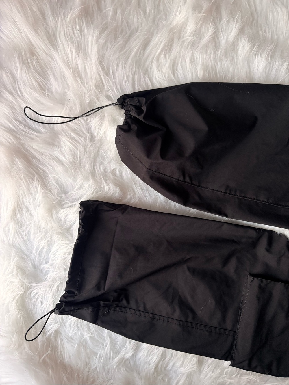 Black Cargo Pants & Tank Top 2 Piece Set - Picture 5 of 9